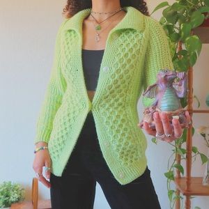 Vintage Green Cardigan